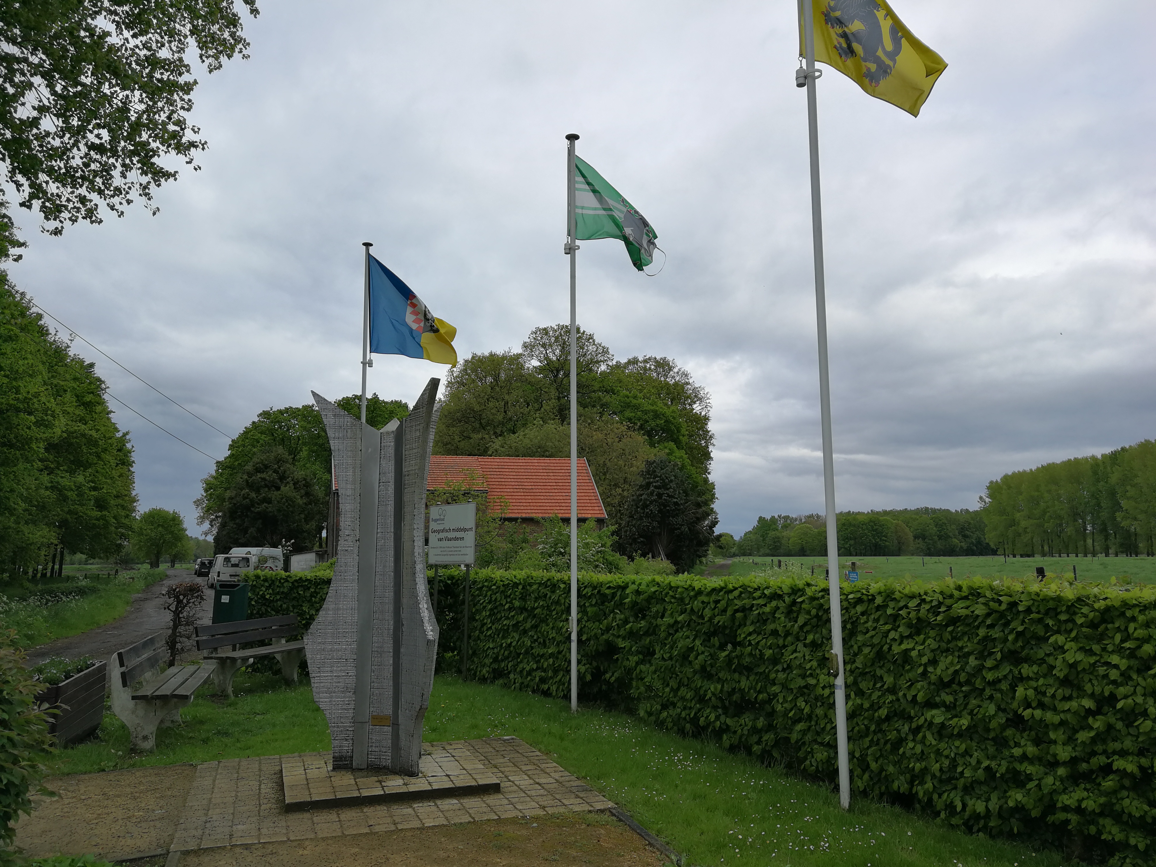 Middelpunt van Vlaanderen in Opdorp