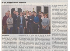 foto van het nieuwe bestuur van N-VA Buggenhout