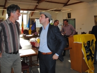 schepen Jan Jacobs met lokale N-VA voorzitter Ward Vranken